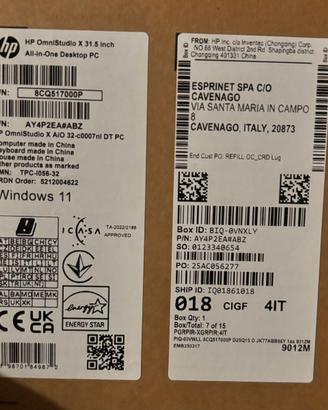 HP OmniStudio X AiO 32-c0007nl PC (AY4P2EA)