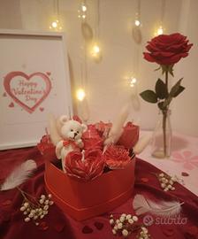 bocquet di candele per San Valentino 