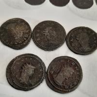 lotto 5 monete romane lecita provenienza..