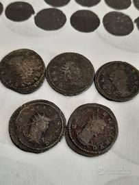 lotto 5 monete romane lecita provenienza..