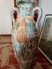 Grande anfora in ceramica decorativa vintage