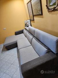 Divano letto con penisola