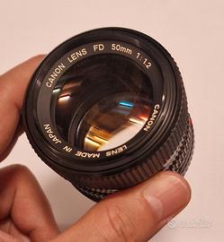 Canon Lens FD 50mm f1:1.2 f1.2 come nuovo!