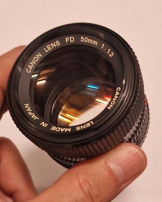 Canon Lens FD 50mm f1:1.2 f1.2 come nuovo!