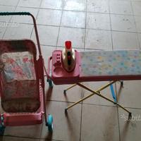 Passeggino e ferro da stiro bimbi giochi