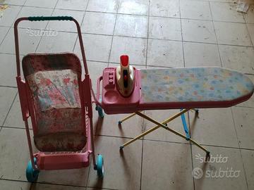 Passeggino e ferro da stiro bimbi giochi