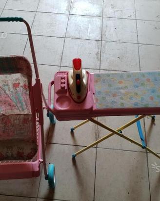 Passeggino e ferro da stiro bimbi giochi