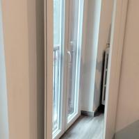 Scarpiera a specchio bianca