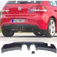 DIFFUSORE VOLKSWAGEN VW GOLF 6 LOOK R20 NERO LUCID