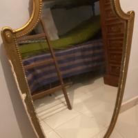 Specchio antico legno color oro