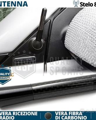 Antenna Corta SMART Fortwo forfou FIBRA CARBONIO