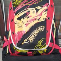 zainetto per scuola Hot Weels + orologio