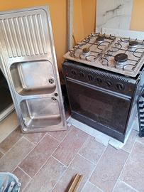 forno e lavello inox