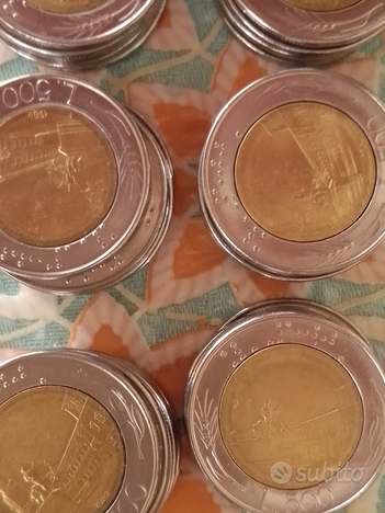 Monete 500 lire bimetalliche, usato usato  Pistoia