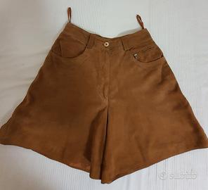 Shorts donna in camoscio