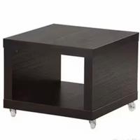 Ikea lack tavolino nero marrone con 4 ruote - 
