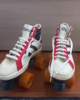 Pattini a rotelle vintage GIPRON – Modello anni '8