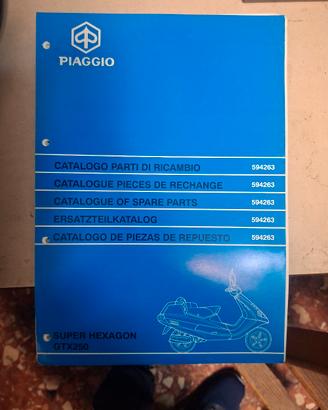 catalogo ricambi  moto exagon 250 anni 90 