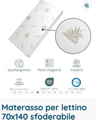 Materasso lettino 140x70