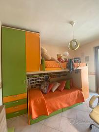 Cameretta  letti a castello.