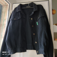 Giubbotto jeans nero donna