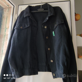 Giubbotto jeans nero donna