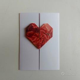 Biglietti Origami cuore