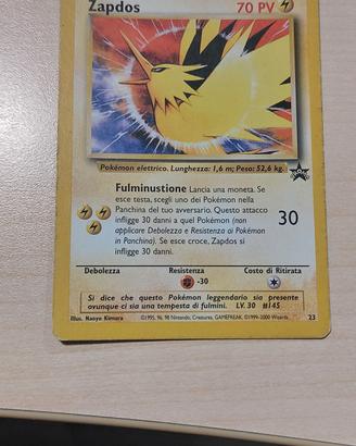 carta Pokemon vintage 