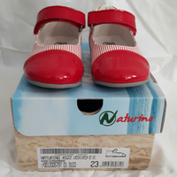 Naturino taglia 23 scarpe bambina rosso-bianco