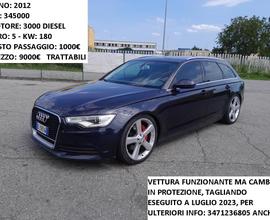 Audi A6 2012 3.0 V6 Diesel 4x4 FRIZIONI CAMBIO KO