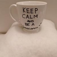 tazza unicorno diam. 10 cm h. cm 11.