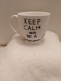 tazza unicorno diam. 10 cm h. cm 11.