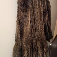 cappotto midi di pelliccia di volpe