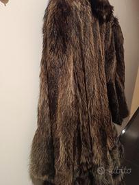 cappotto midi di pelliccia di volpe