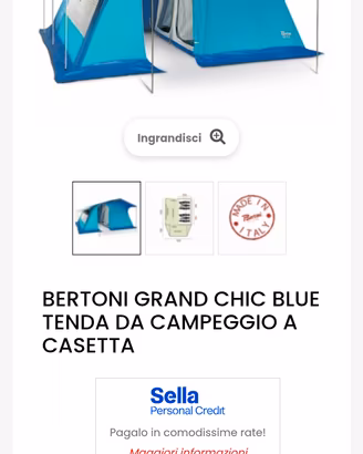 tenda/casetta campeggio