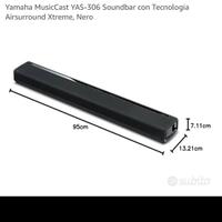 Soundbar Yamaha YAS-306 e cassa WX-010