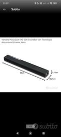 Soundbar Yamaha YAS-306 e cassa WX-010