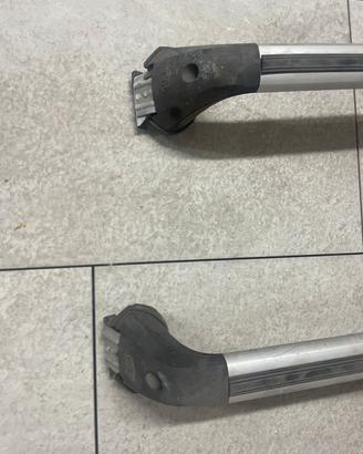 Coppia di barre portatutto in alluminio