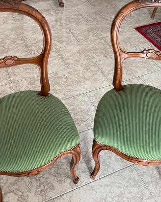 Coppia sedie Luigi Filippo originali