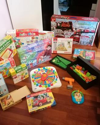 Vari giochi per tutti, molti Sapientino Clementoni