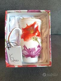 Tisaniera tazza thè con scatola, nuova ceramica