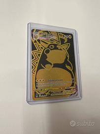 Pokemon pikachu vmax black gold