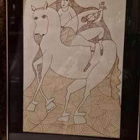 Quadri Guido Ragozzino Cavalli anni 70