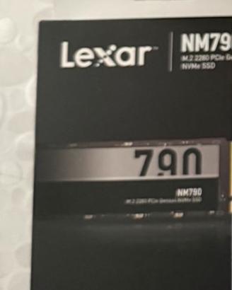 Lexar NM790 m2 4tb 1 mese di vita