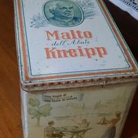 Scatola in latta antica Malto Kneipp