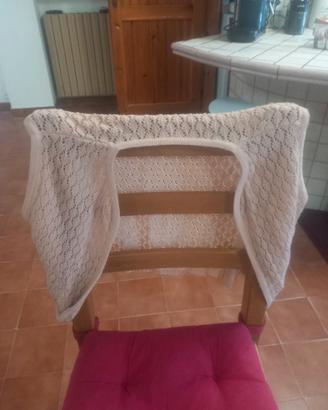 Gilet Maglia Rosa Cipria in Lana Made in Italy