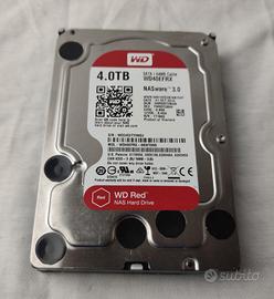 Hard disk WD 4TB NASware 3.0 computer pc desktop
