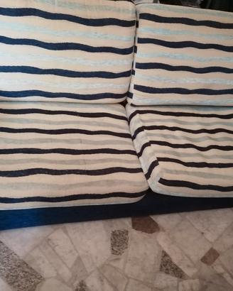 coppia divani usati Mis 200cm e 160cm tessuto r