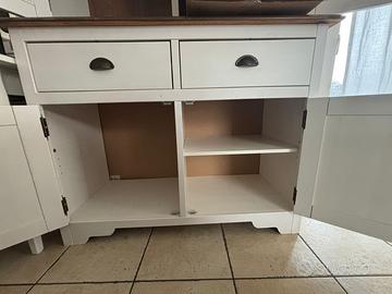 credenza bianca
