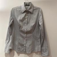 Camicia donna Sisley righe grigio tg S